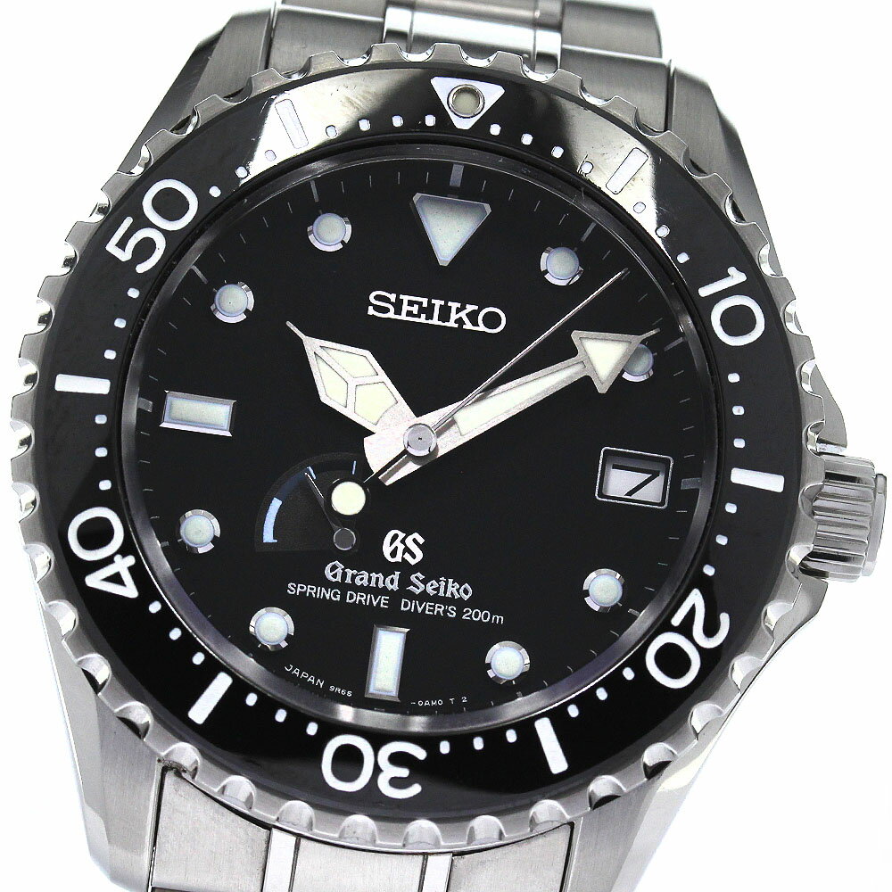 セイコー SEIKO SBGA029/9R65-0AM0 グランドセイコー ダイバーズ パワーリザーブ スプリングドライブ メンズ _810190【中古】