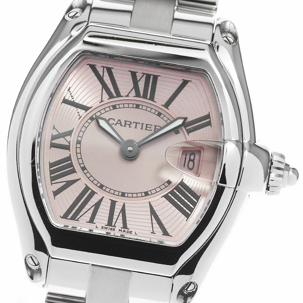 カルティエ CARTIER W62017V3 ロードスター SM デイト クォーツ レディース _804667【中古】