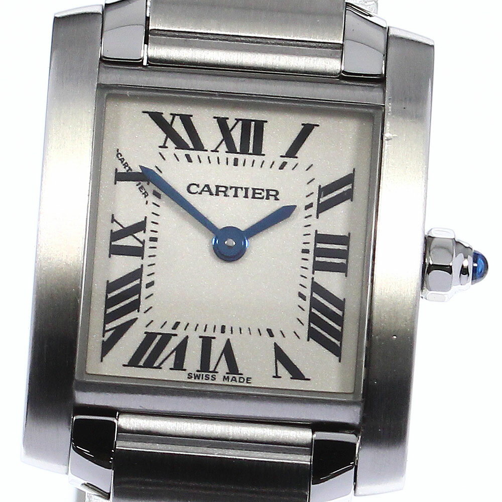 カルティエ CARTIER W51008Q3 タンクフランセーズ SM クォーツ レディース 箱・保証書付き_806267【中古】