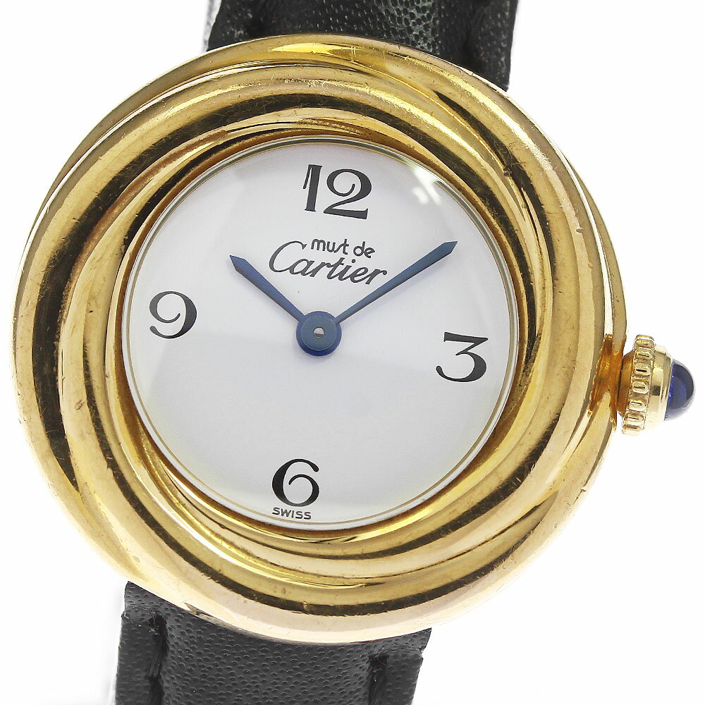 カルティエ CARTIER W1010844 マスト トリニティ SV925 ヴェルメイユ クォーツ レディース _810014【中古】