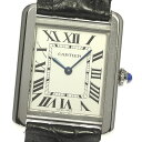 カルティエ CARTIER W5200005 タンクソロ SM クォーツ レディース 保証書付き_806355【中古】