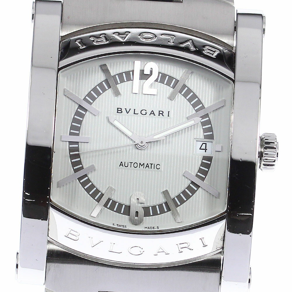 ブルガリ BVLGARI AA48S アショーマ デイト 自動巻き メンズ _808343【中古】