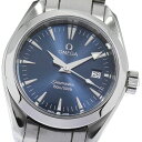 オメガ OMEGA 2577.80 シーマスター アクアテラ デイト クォーツ レディース 良品 _805259【中古】