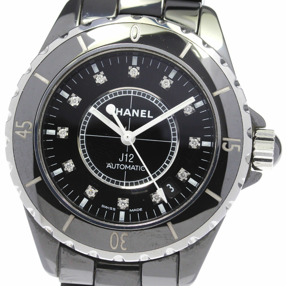 シャネル CHANEL H1626 J12 黒セラミック