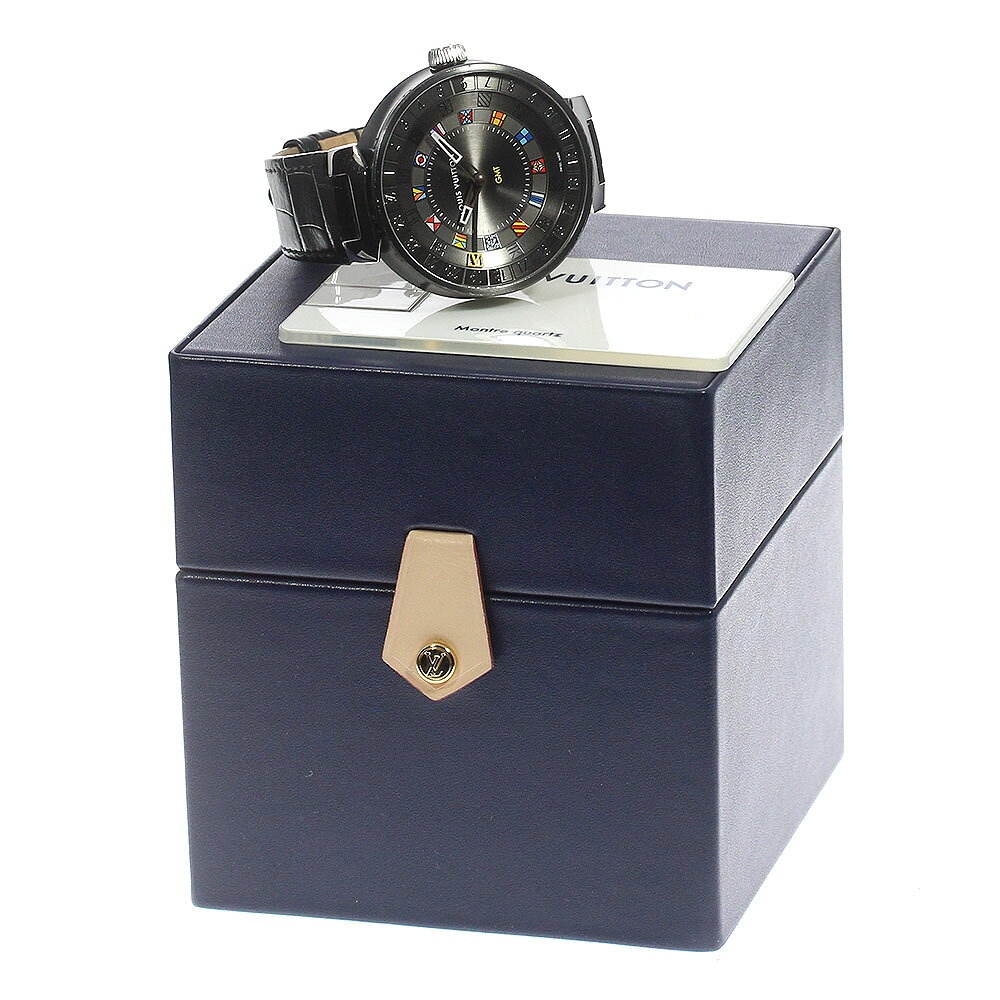 ルイ・ヴィトン LOUIS VUITTON QA097 タンブール ムーンデュアルタイム GMT クォーツ メンズ 内箱付き_8 closer01-10195150 CLOSER サンプル画像2