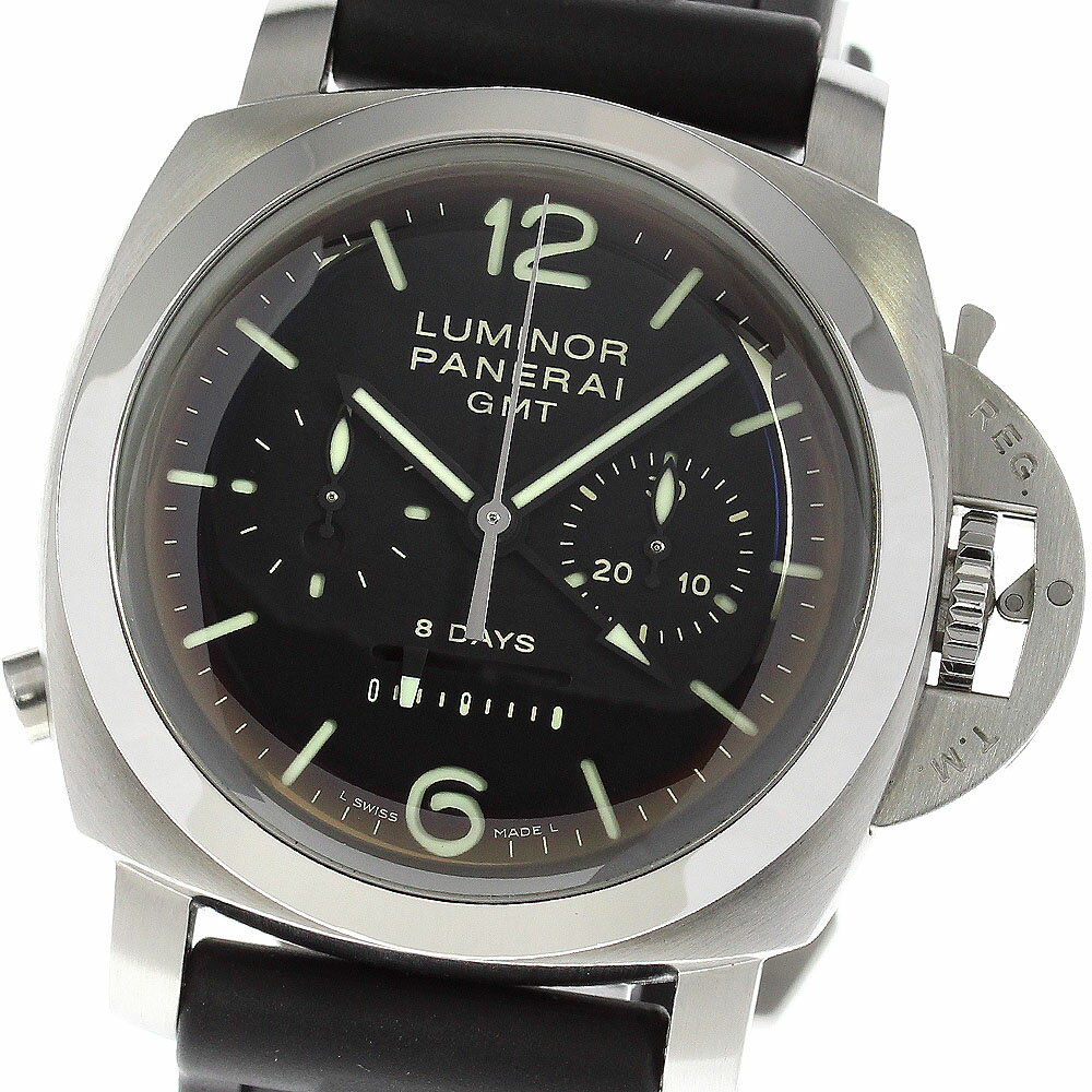 パネライ PANERAI PAM00275 ルミノール 8Days GMT クロノグラフ 手巻き メ ...