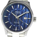 ミドー MIDO M038.429.11.041.00 マルチフォート デュアルタイム GMT デイト 自動巻き メンズ 良品 箱・保証書付き_810194【中古】