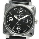 ベル＆ロス Bell＆Ross BR01-96 ビッグデイト BR01-96B-CA 自動巻き メンズ _811044【中古】