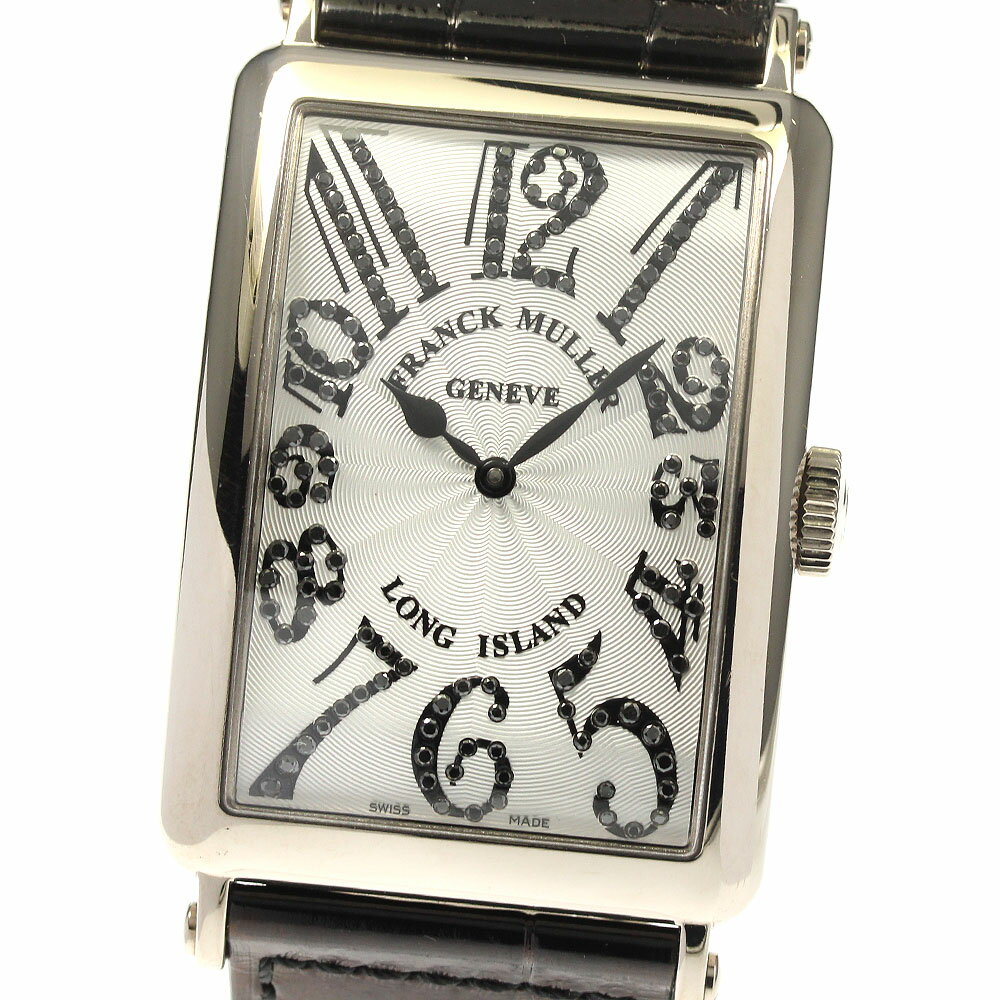 フランクミュラー FRANCK MULLER 1200SCMAGJ ロングアイランド ジョーカー K18WG 自動巻き メンズ 箱・保証書付き_805395【中古】