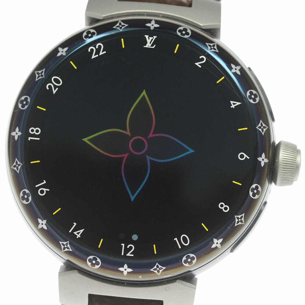 ルイ・ヴィトン LOUIS VUITTON QAD0 タンブール ホライゾン ライトアップ クォーツ メンズ 美品 箱・保証書付き_811048【中古】のサムネイル