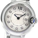 カルティエ CARTIER WE902073 バロンブルー 11Pダイヤ クォーツ レディース _807418【中古】