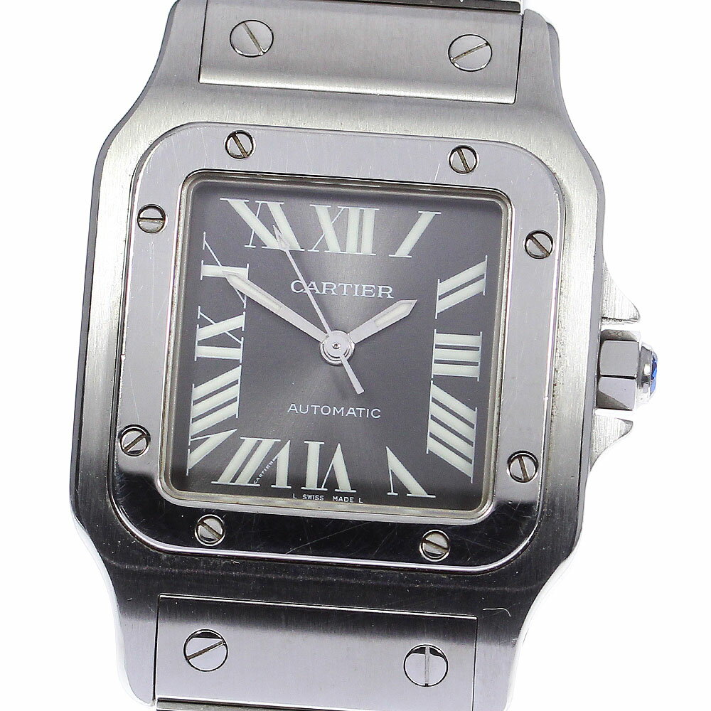 カルティエ CARTIER W20067D6 サントスガルベLM アジア限定品 自動巻き メンズ 箱付き_811952【中古】