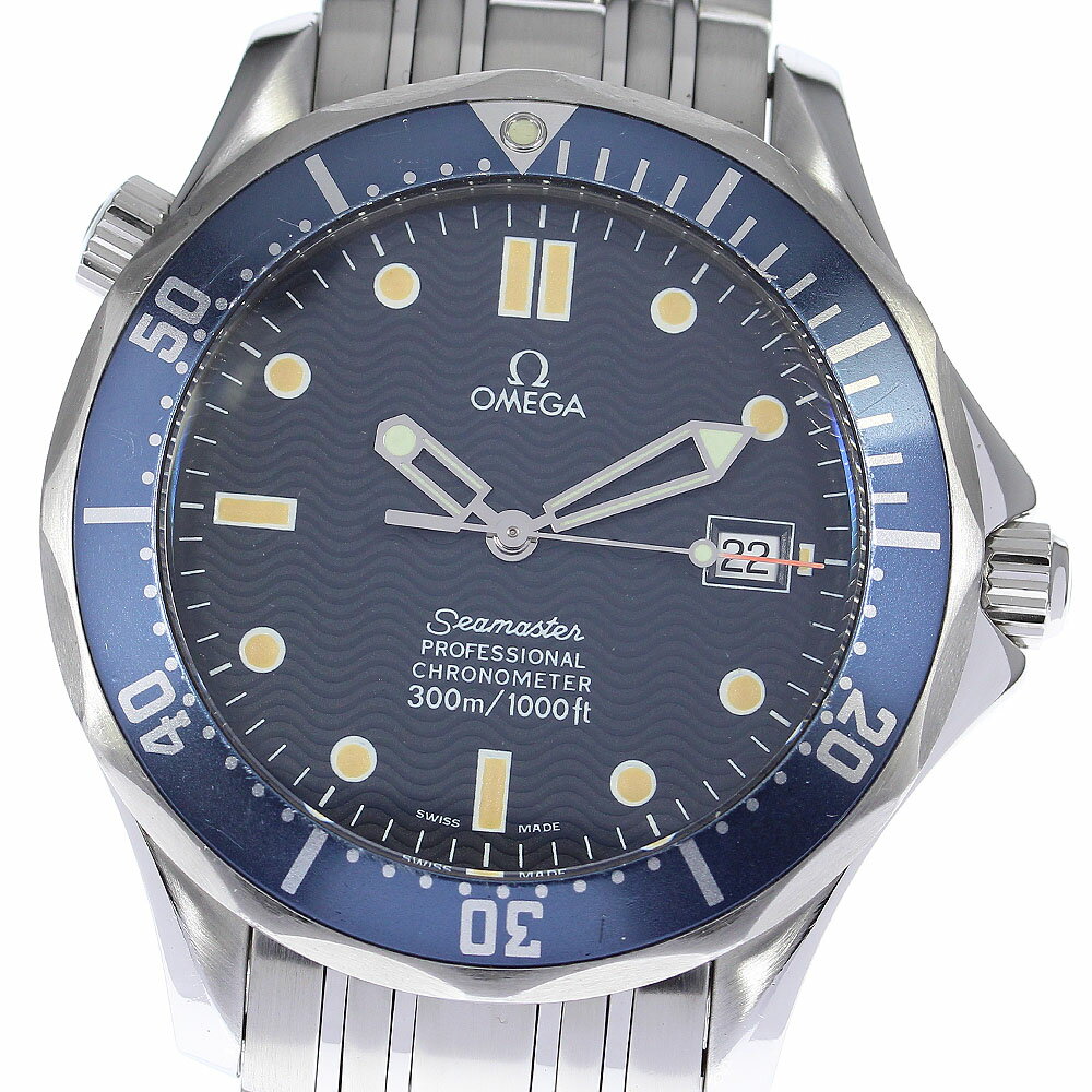 オメガ OMEGA 2531.80 シーマスター300 デイト 自動巻き メンズ 保証書付き_793553【中古】