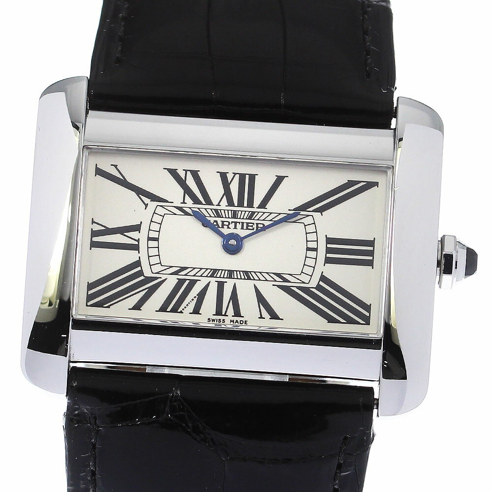 カルティエ CARTIER W6300655 タンクディバンLM クォーツ メンズ _811867【中古】