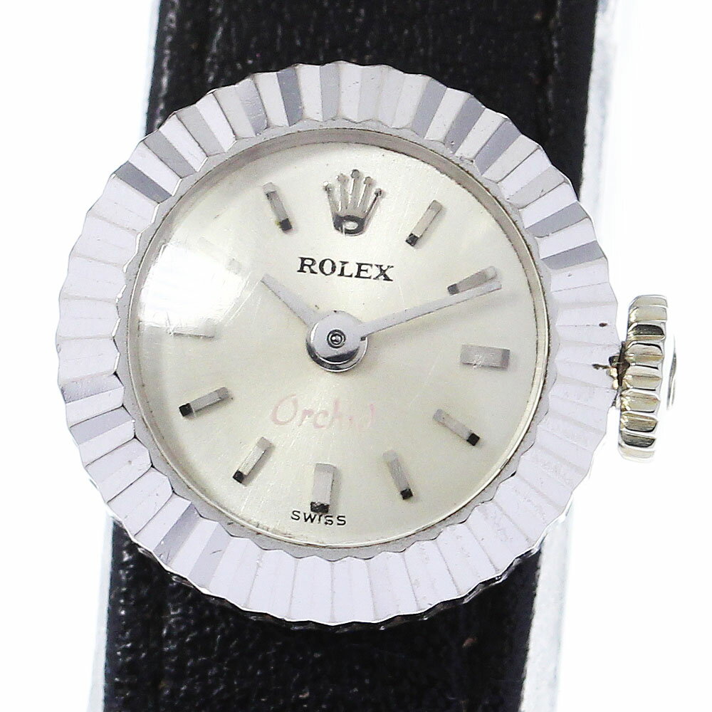 ロレックス ROLEX オーキッド カメレオン K18WG Cal.1400 手巻き レディース _761975【中古】