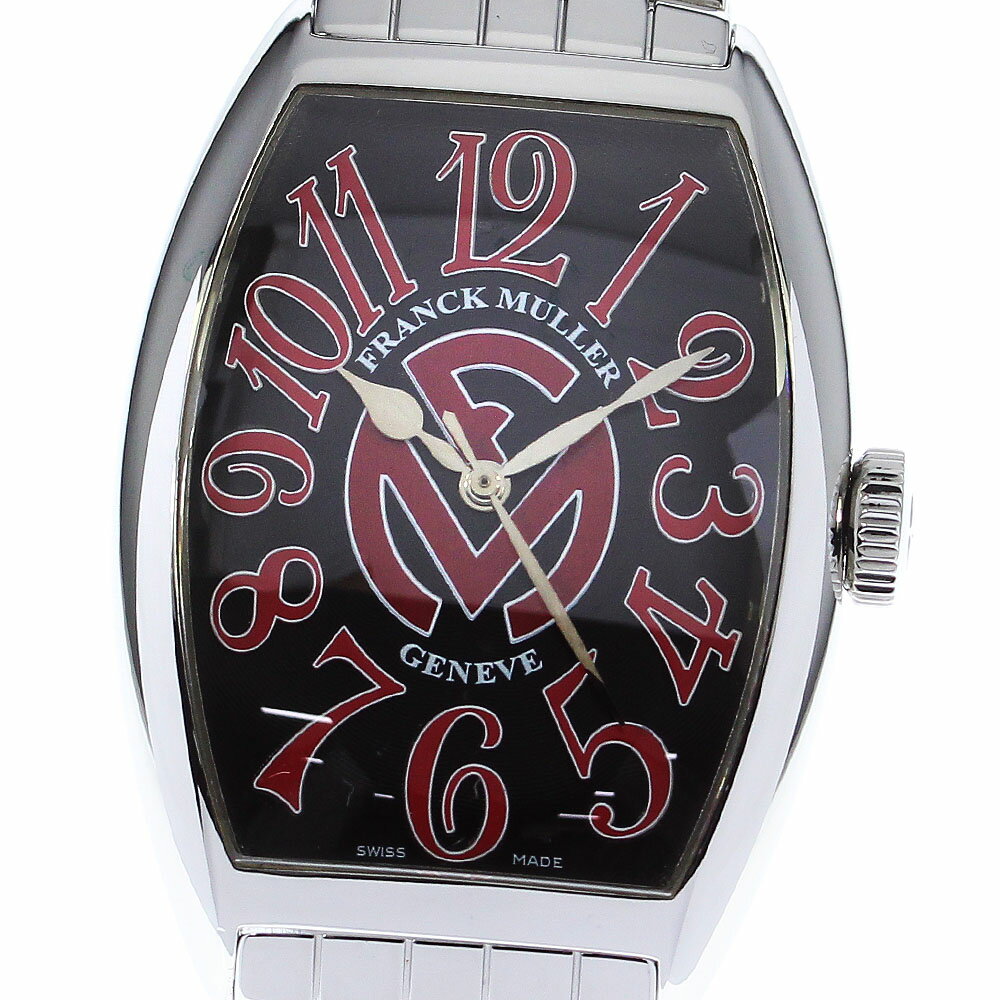 フランクミュラー FRANCK MULLER 5850SCRELFM トノー カーベックス 自動巻き メンズ 美品 _808680【中古】