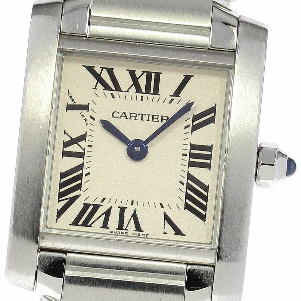 カルティエ CARTIER W51008Q3 タンクフランセーズ SM クォーツ レディース 箱・保証書付き_810435【中古】