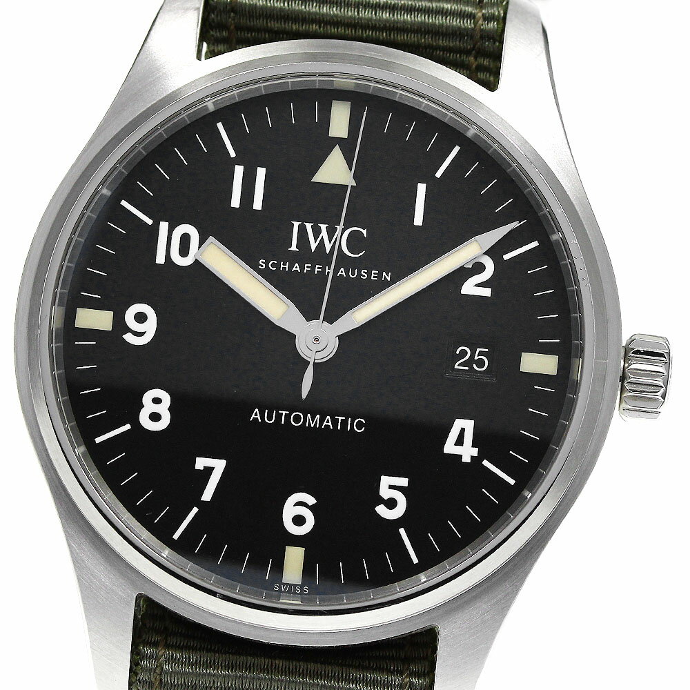 IWC SCHAFFHAUSEN IW327007 マークXVIII トリビュート トゥ マークXI デイト 自動巻き メンズ 内箱・保証書付き_812181【中古】