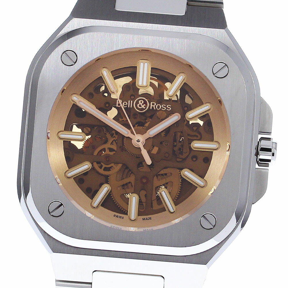 ベル＆ロス Bell＆Ross BR05A-CH-SKST/SST スケルトン ゴールデン 自動巻き メンズ 美品 内箱付き_811267【中古】
