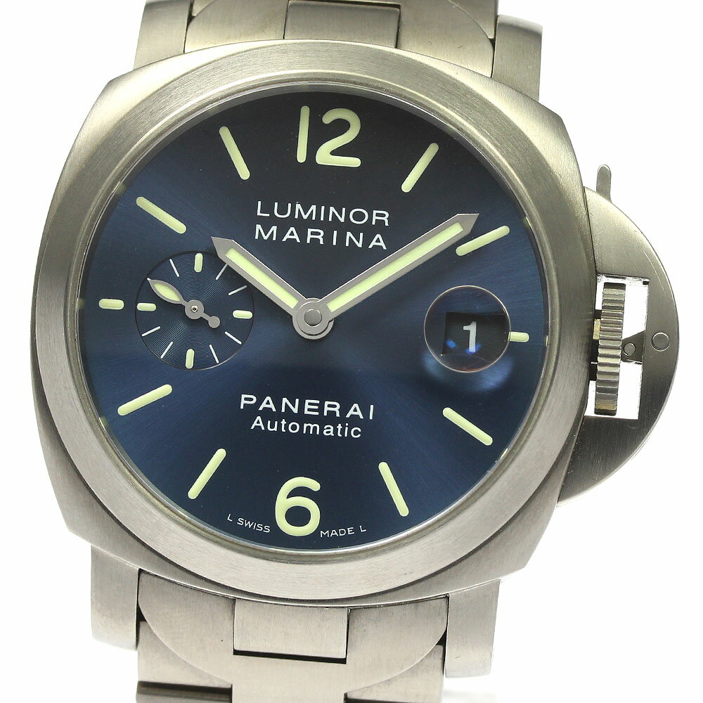 パネライ PANERAI PAM00283 ルミノール マリーナ デイト 自動巻き メンズ 良品 箱 ...