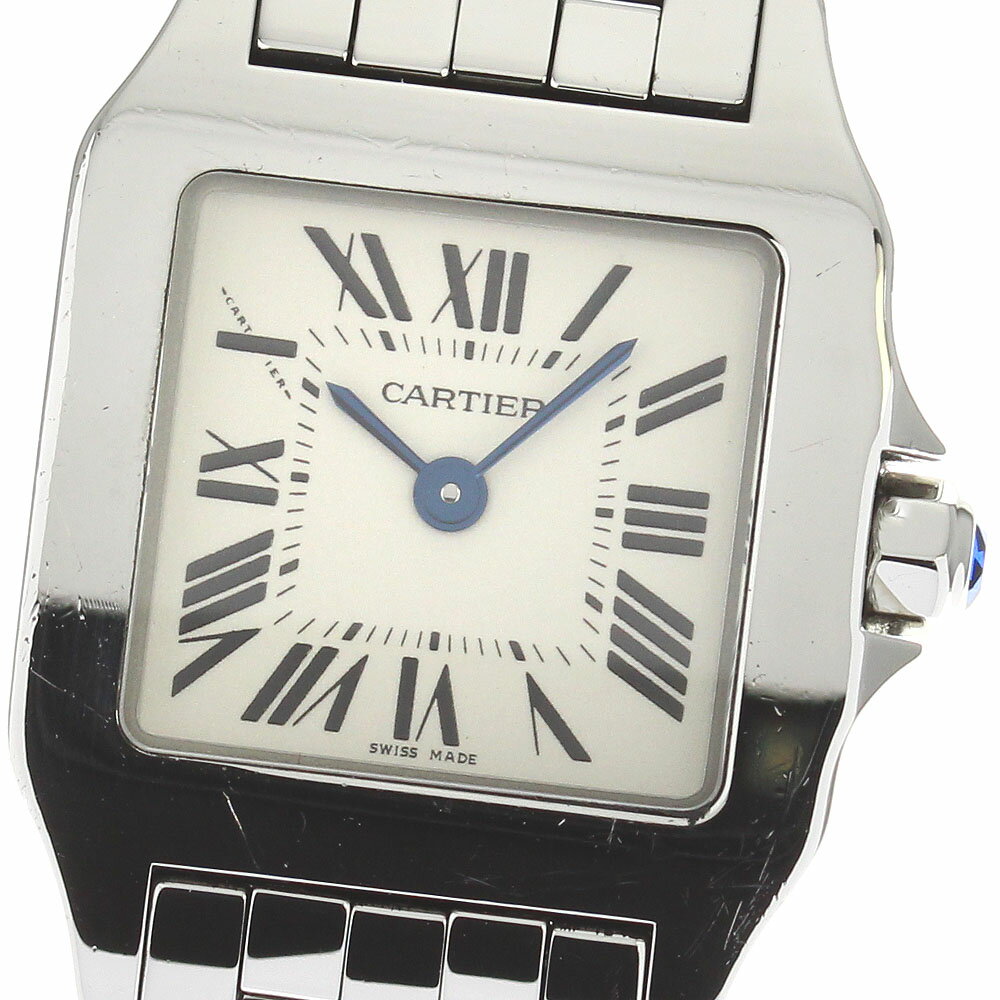 カルティエ CARTIER W25064Z5 サントス ドゥ モワゼルSM クォーツ レディース _810689【中古】