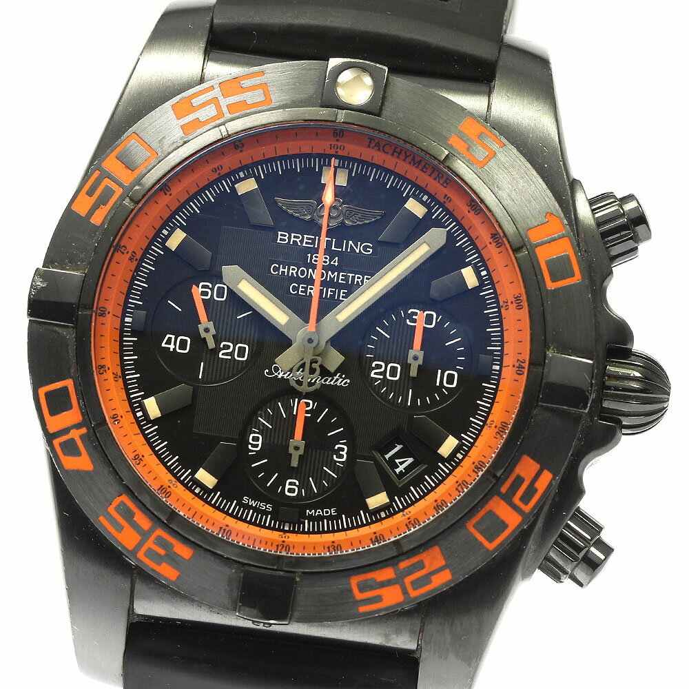 ブライトリング BREITLING MB0111 クロノマット44 レイブン 自動巻き メンズ 箱 保証書付き_812179【中古】