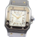 カルティエ CARTIER W20045C4 サントスガルベ SM デイト 自動巻き レディース 保証書付き_811166【中古】