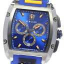 ヴェルサーチ VERSACE VE6H00323 ヴェルサーチェドミナス クロノグラフ クォーツ メンズ 良品 箱・保証書付き_814227【中古】