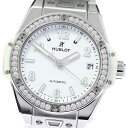 ウブロ HUBLOT 465.SE.2010.RW.1204 ビッグバン ワンクリック スチール ダイヤモンド 自動巻き ボーイズ 箱・保証書付き_814057...