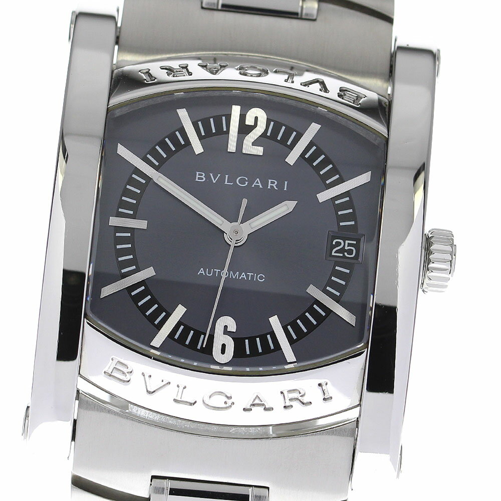 ブルガリ BVLGARI AA44S アショーマ デイト 自動巻き メンズ 良品 _810452【中古】