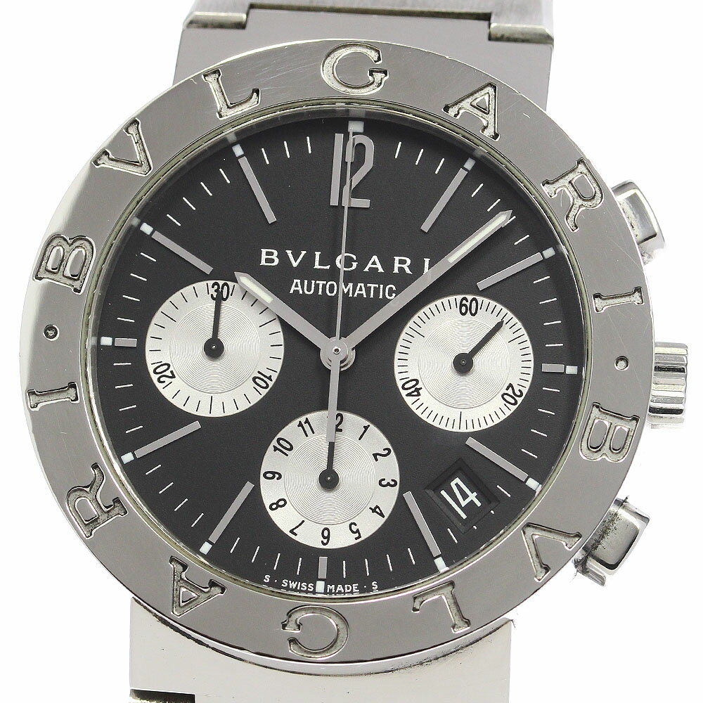 ブルガリ BVLGARI BB38SSCH ブルガリブルガリ クロノグラフ 自動巻き メンズ _800052【中古】