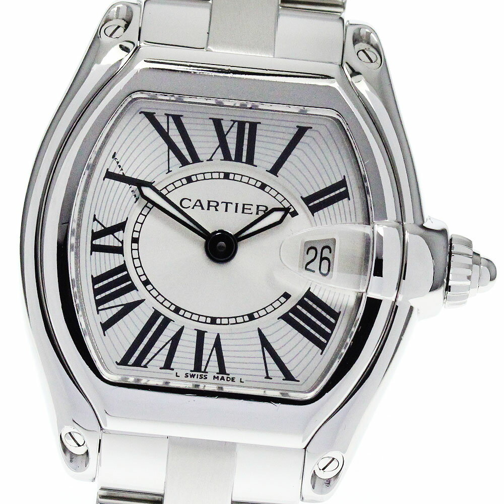 カルティエ CARTIER W62016V3 ロードスターSM デイト クォーツ レディース _800398【中古】