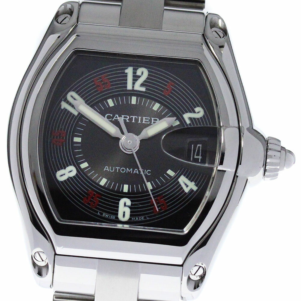 カルティエ CARTIER W62002V3 ロードスターLM デイト 自動巻き メンズ 良品 _807711【中古】