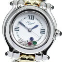 ショパール Chopard 27/8250-23 ハッピースポーツ 5Pダイヤ クォーツ レディース 美品 _810885【中古】