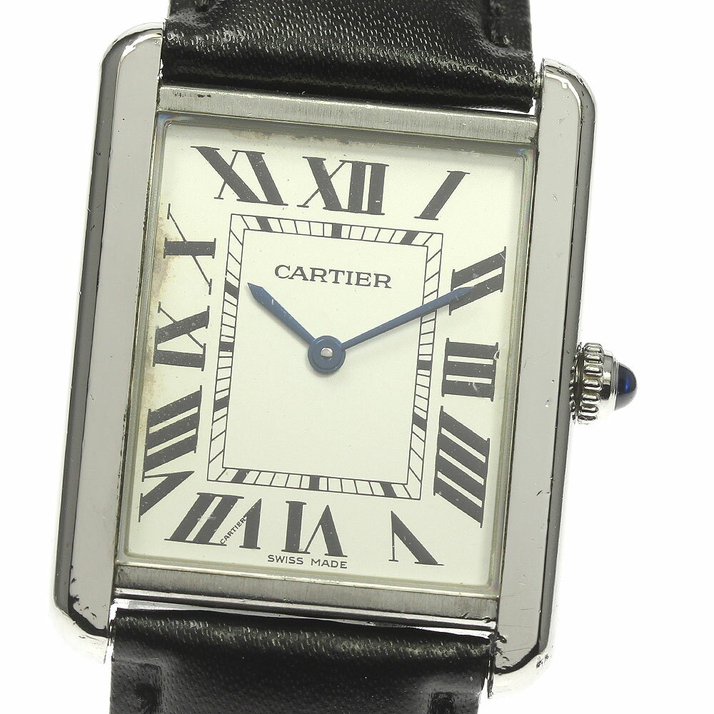 カルティエ CARTIER WSTA0028 タンクソロ LM クォーツ メンズ _810938【中古】