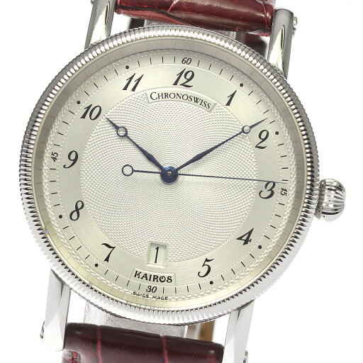 クロノスイス Chronoswiss CH2823 カイロス デイト 自動巻き メンズ 箱・保証書付き_814366【ev10】【中古】 クロノスイス Chronoswiss CH2823 カイロス デイト 自動巻き メンズ 箱・保証書付き_814366【ev10】【中古】