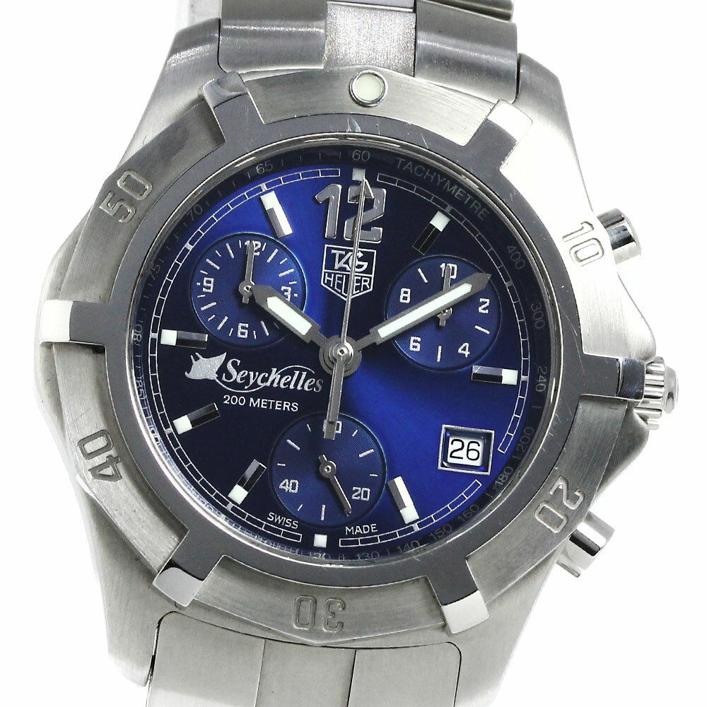 タグホイヤー TAG HEUER CN111D 2000 エクスクルーシブ セイシェル諸島 クロノグラフ クォーツ メンズ 良品 _800427【中古】