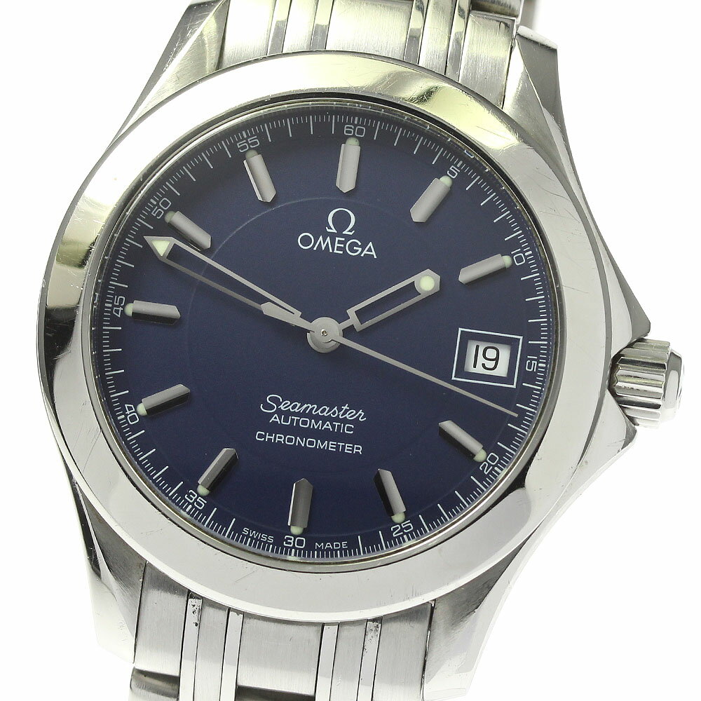 オメガ OMEGA 2507.80 シーマスター120 ジャックマイヨール 自動巻き メンズ 保証書付き_796177【中古】