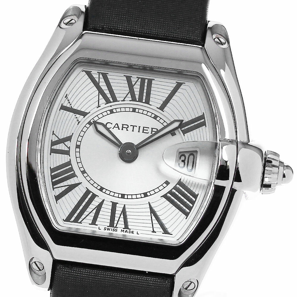 カルティエ CARTIER W62016V3 ロードスターSM デイト クォーツ レディース _814558【中古】