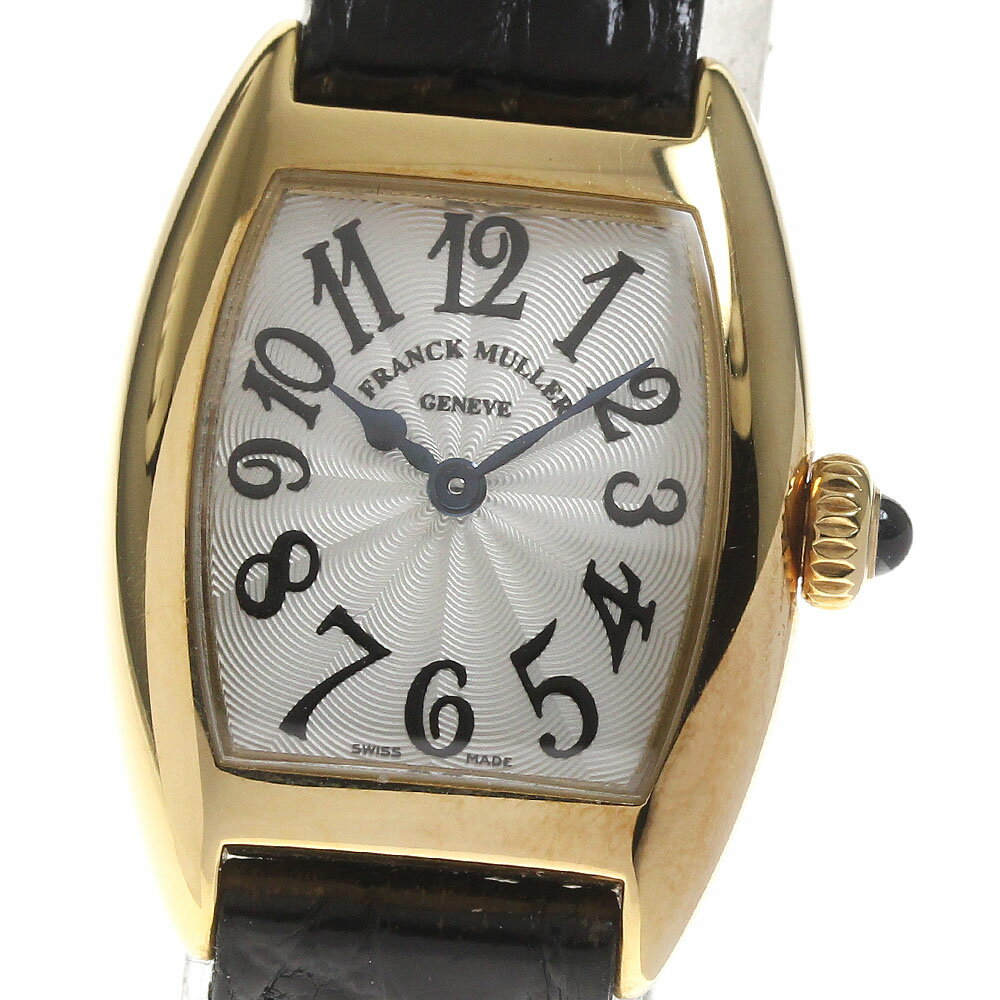 フランクミュラー FRANCK MULLER 2500QZ トノー カーベックス プティ K18YG クォーツ レディース _815558【中古】