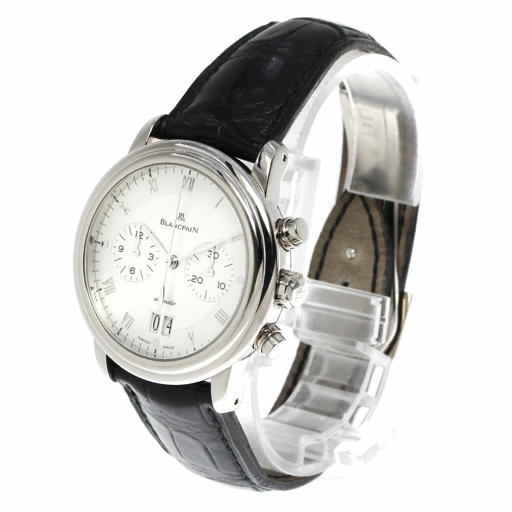 ブランパン Blancpain 6885-1542-55 ヴィルレ ダブルウィンドウ K18WG クロノグラフ 自動巻き メンズ _796052【中古】