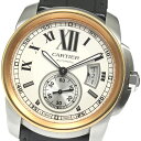 カルティエ CARTIER W7100039 カリブルドゥカルティエ PGベゼル 自動巻き メンズ _814335【中古】