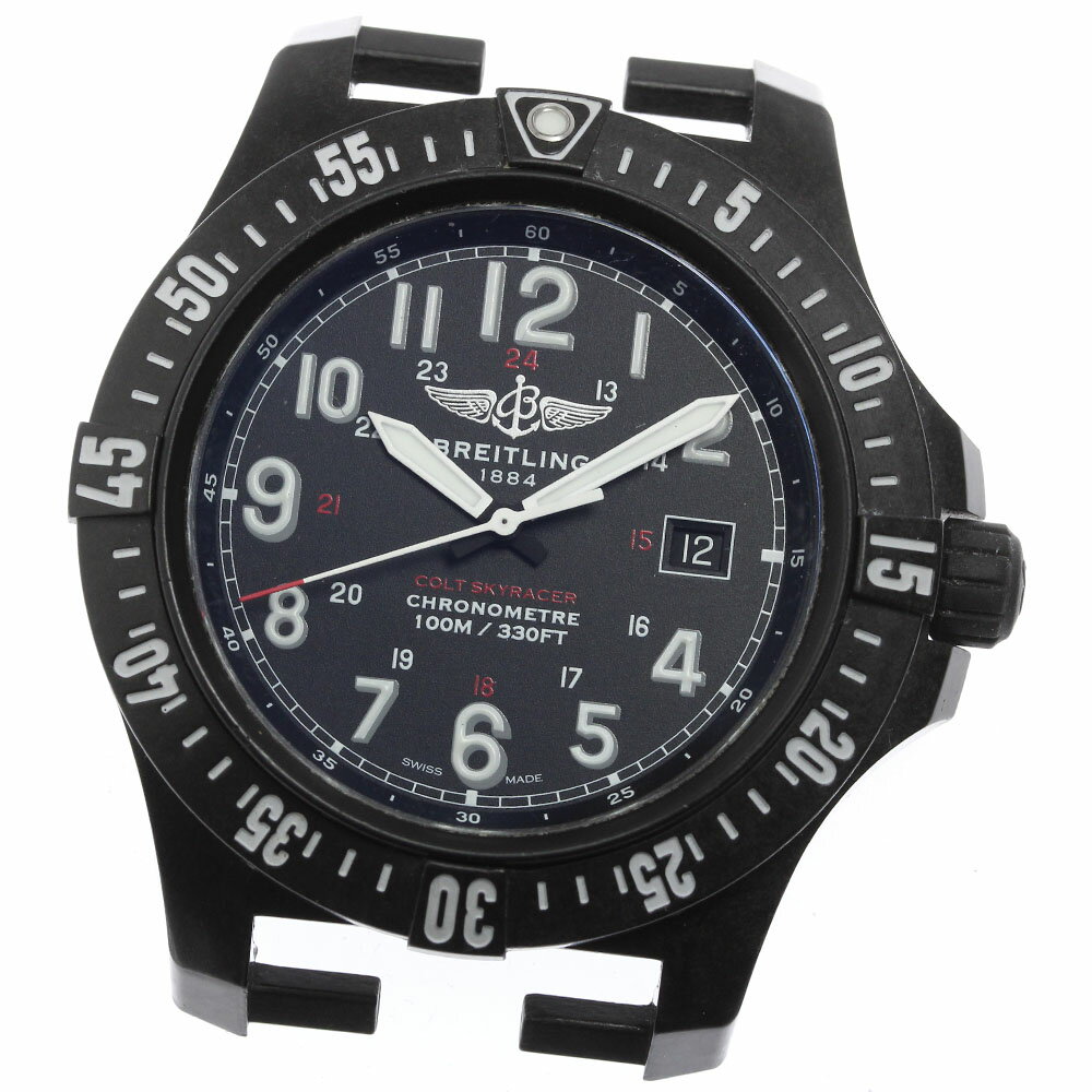 ブライトリング BREITLING X74320 コルト スカイレーサー デイト ヘッド クォーツ メンズ 良品 _815135..