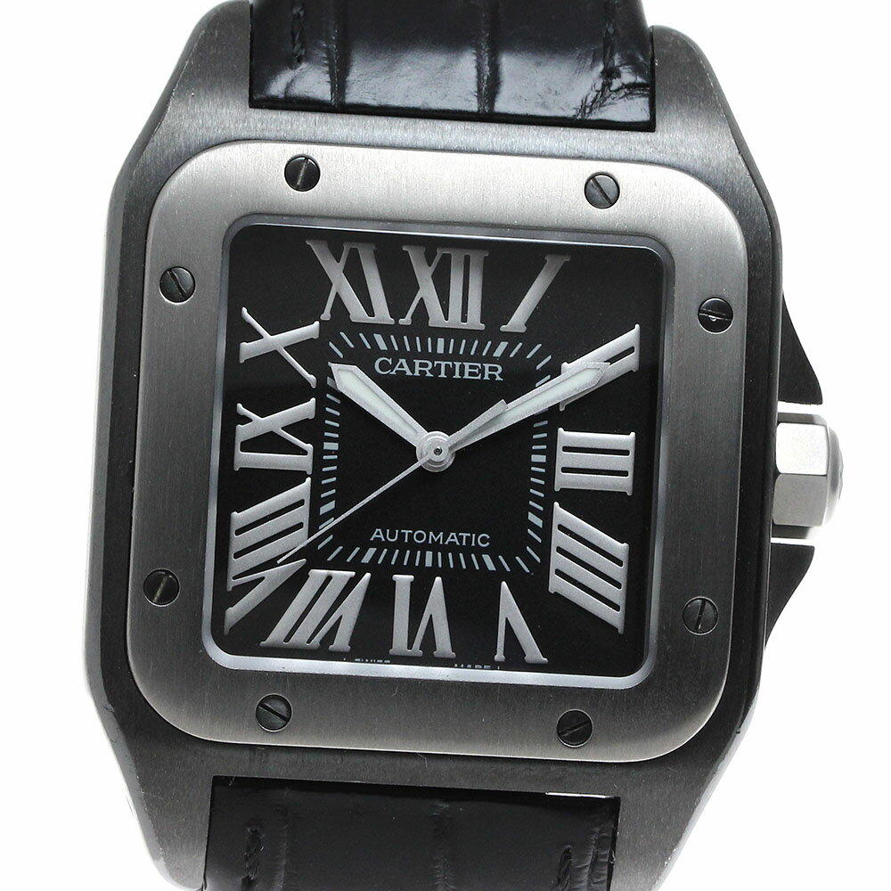 カルティエ CARTIER W2020010 サントス100 LM 自動巻き メンズ 良品 _816 ...