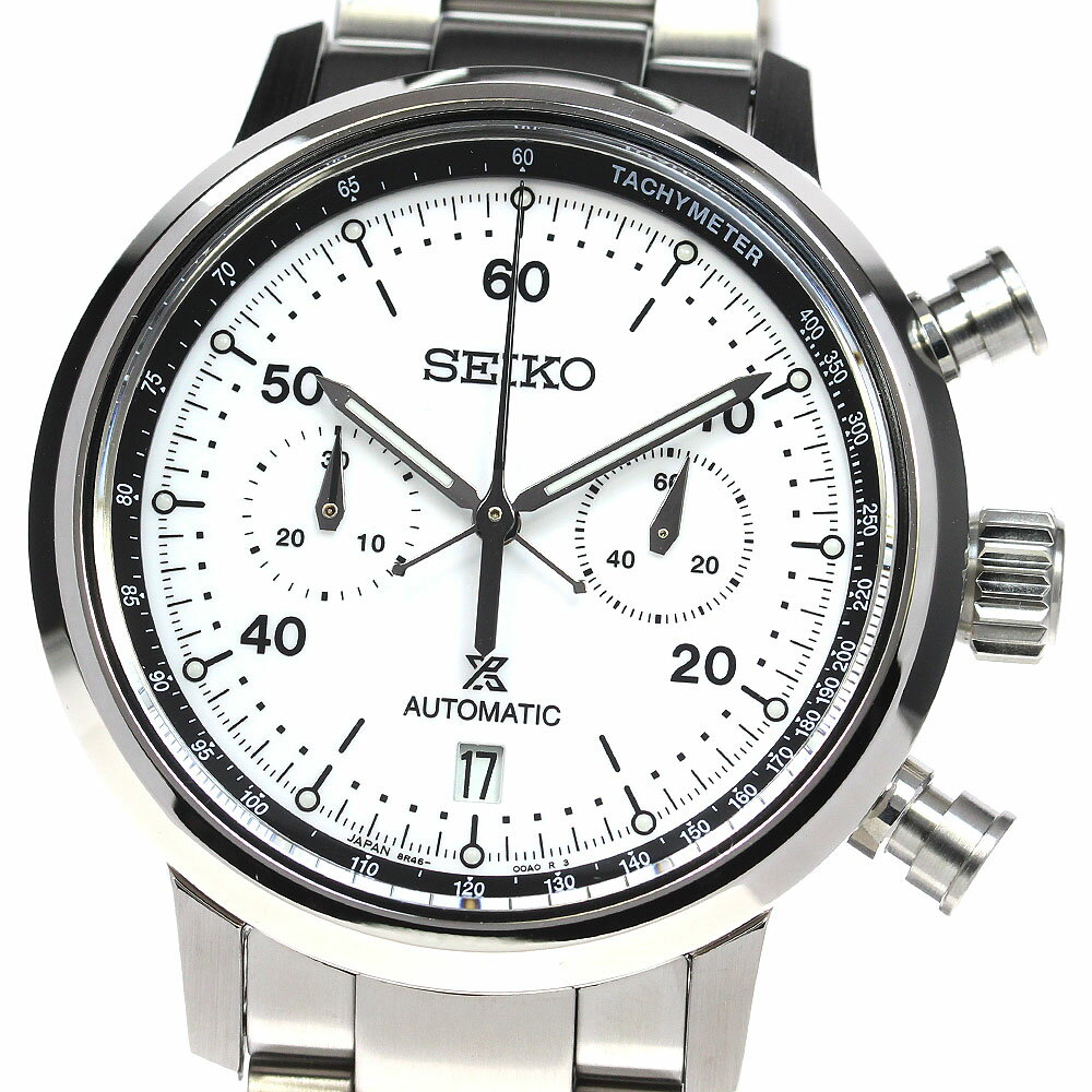 セイコー SEIKO SBEC007/8R46-00A0 プロスペックス スピードタイマー 世界限定1000本 自動巻き メンズ 極美品 箱 保証書付き_817079【中古】