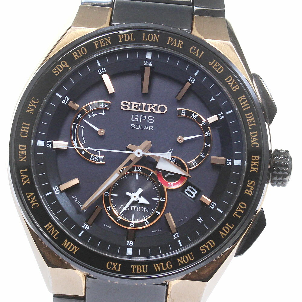 楽天CLOSERセイコー SEIKO 8X53-0AV0-2/SBXB126 アストロン GPS ソーラー電波 メンズ _817517【中古】