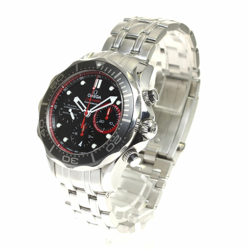 オメガ OMEGA 212.32.44.50.01.001 シーマスター300 クロノグラフ デイト 自動巻き メンズ 保証書付き_813101【中古】