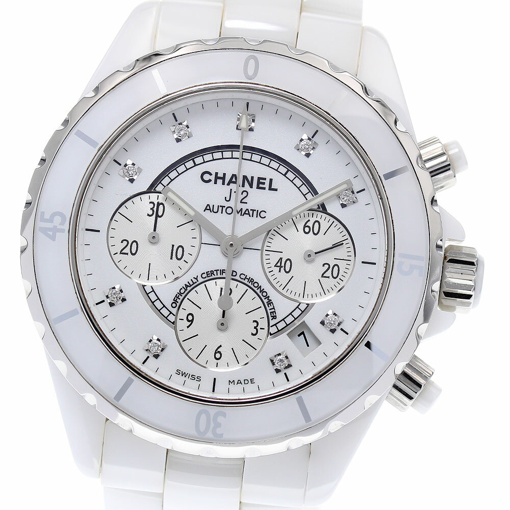 シャネル CHANEL H2009 J12 9Pダイヤ クロ