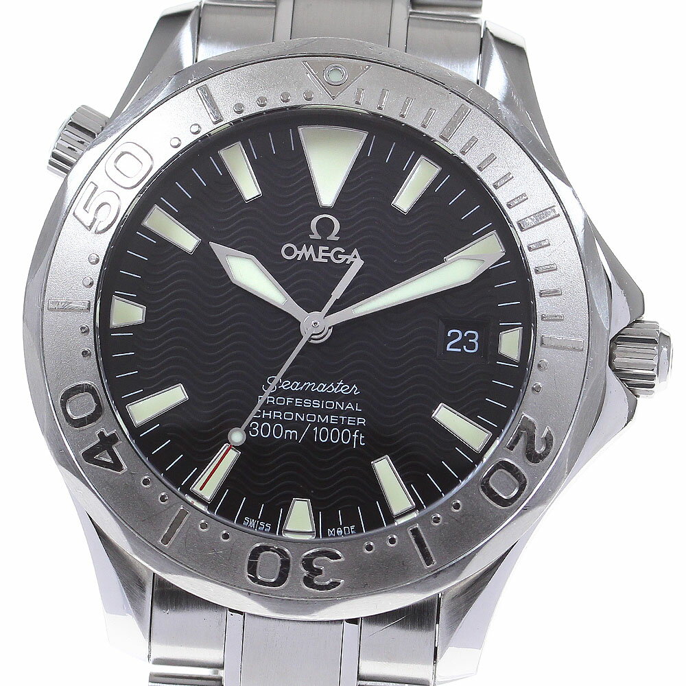 オメガ OMEGA 2230.50 シーマスター 300 WGベゼル デイト 自動巻き メンズ _816054【中古】