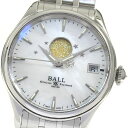 ボールウォッチ BALLWATCH NL3082D-SJ-WH トレインマスター ムーンフェイズ 34 デイト 自動巻き ボーイズ 箱・保証書付き_817388...